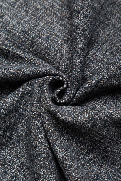 L/S 2 Pocket Work Shirt - Grey Cotton Tweed