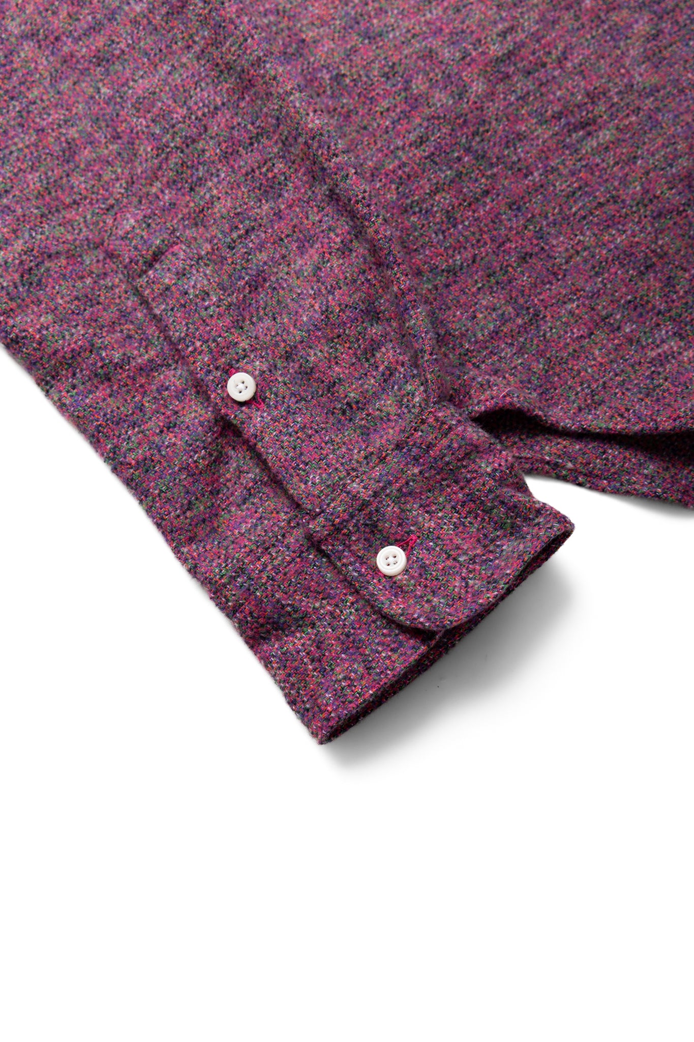 L/S 2 Pocket Work Shirt - Purple Cotton Tweed