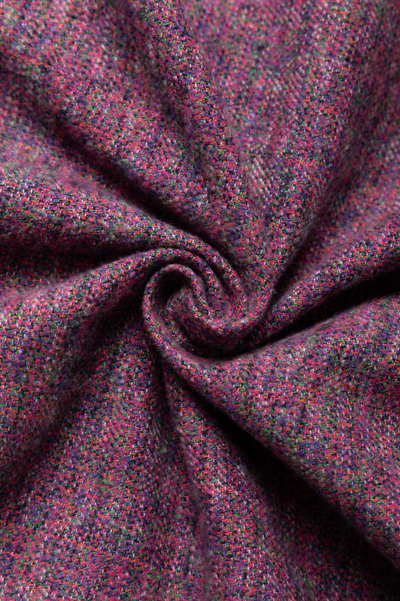 L/S 2 Pocket Work Shirt - Purple Cotton Tweed