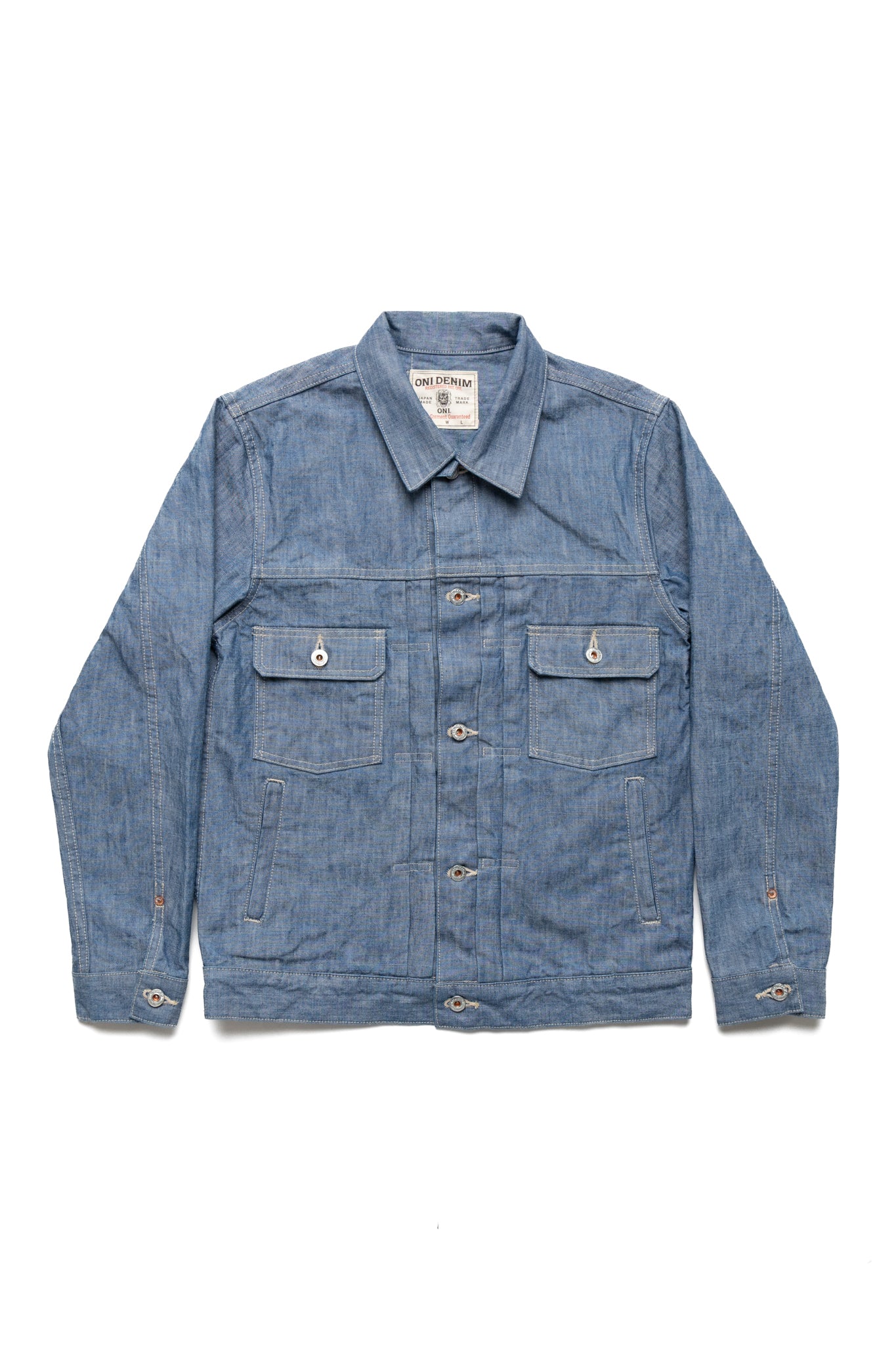 02516P-SHVCH 13oz Super Heavy Chambray Type ll Jacket With Warm Pocket