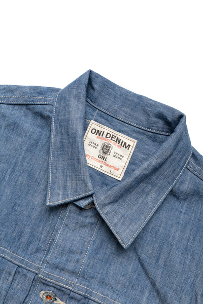 02516P-SHVCH 13oz Super Heavy Chambray Type ll Jacket With Warm Pocket