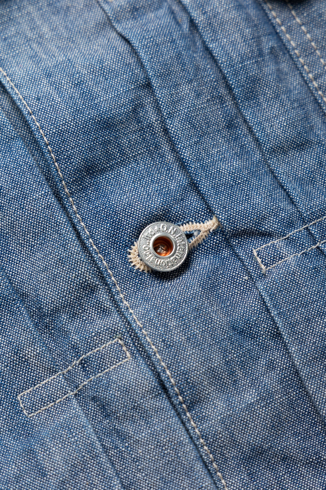 02516P-SHVCH 13oz Super Heavy Chambray Type ll Jacket With Warm Pocket