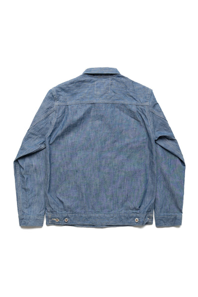 02516P-SHVCH 13oz Super Heavy Chambray Type ll Jacket With Warm Pocket