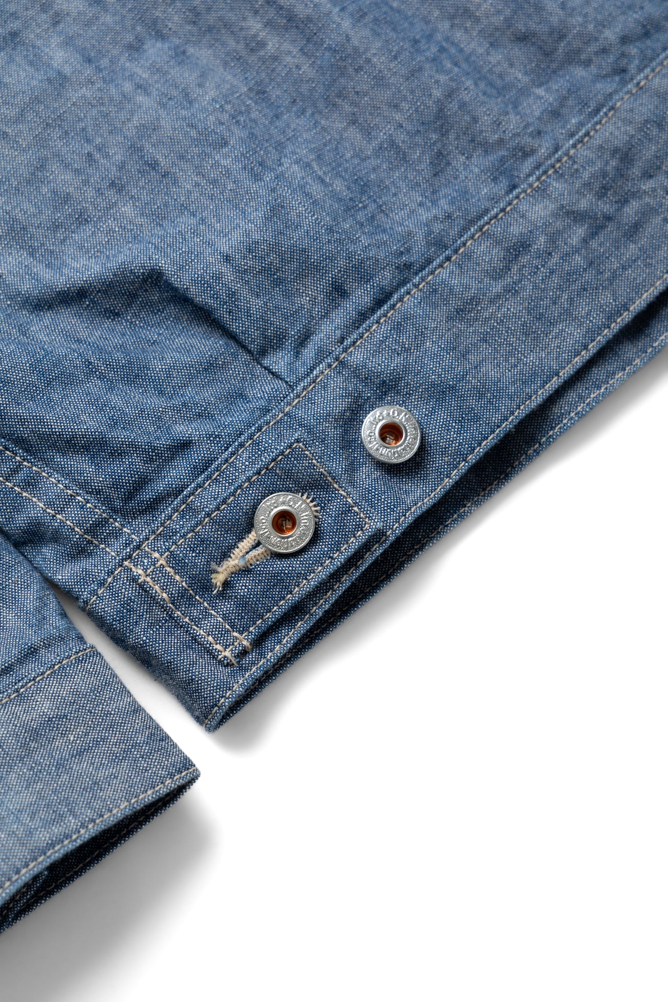 02516P-SHVCH 13oz Super Heavy Chambray Type ll Jacket With Warm Pocket