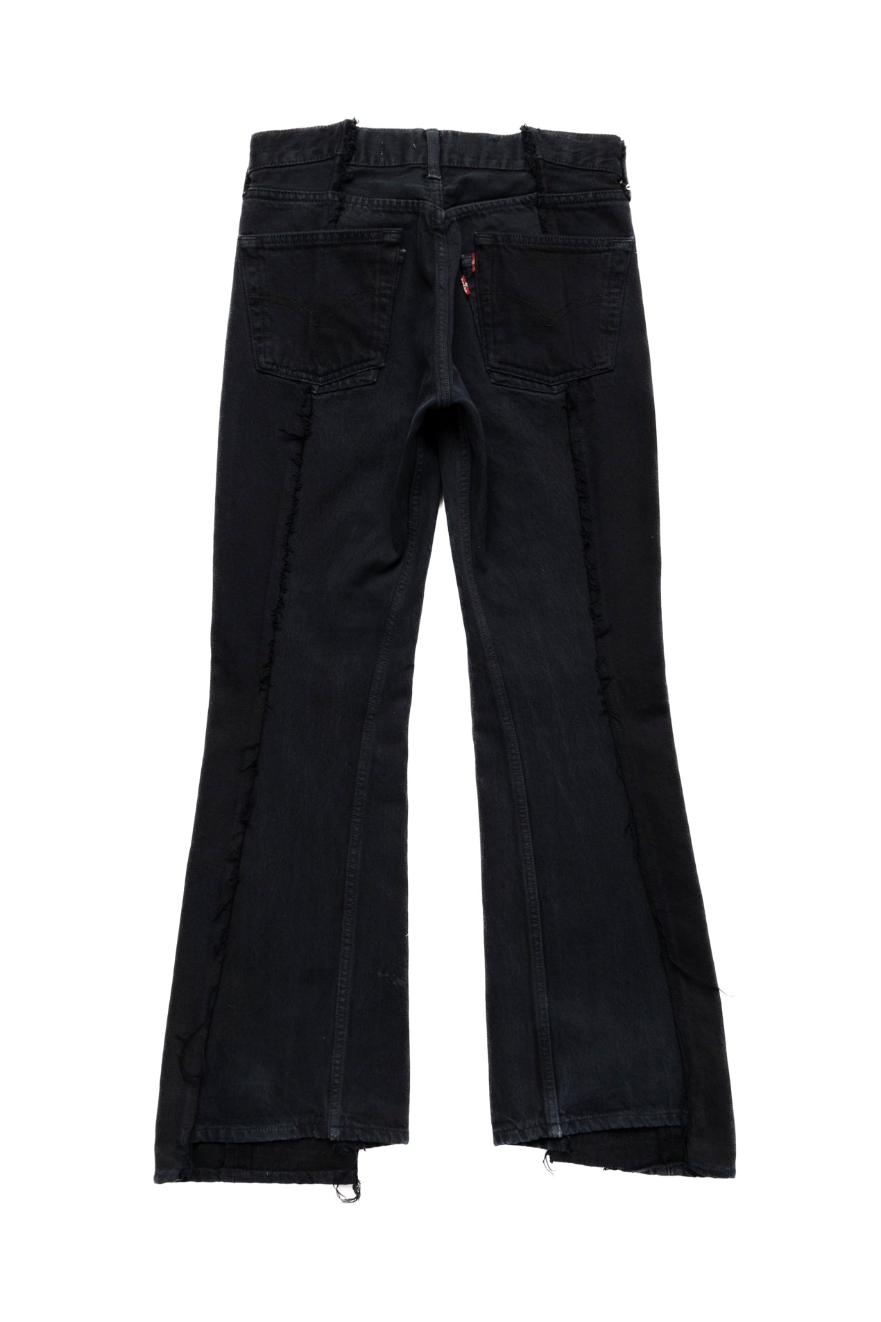 W Pocket Flare Jeans Black - S (1)