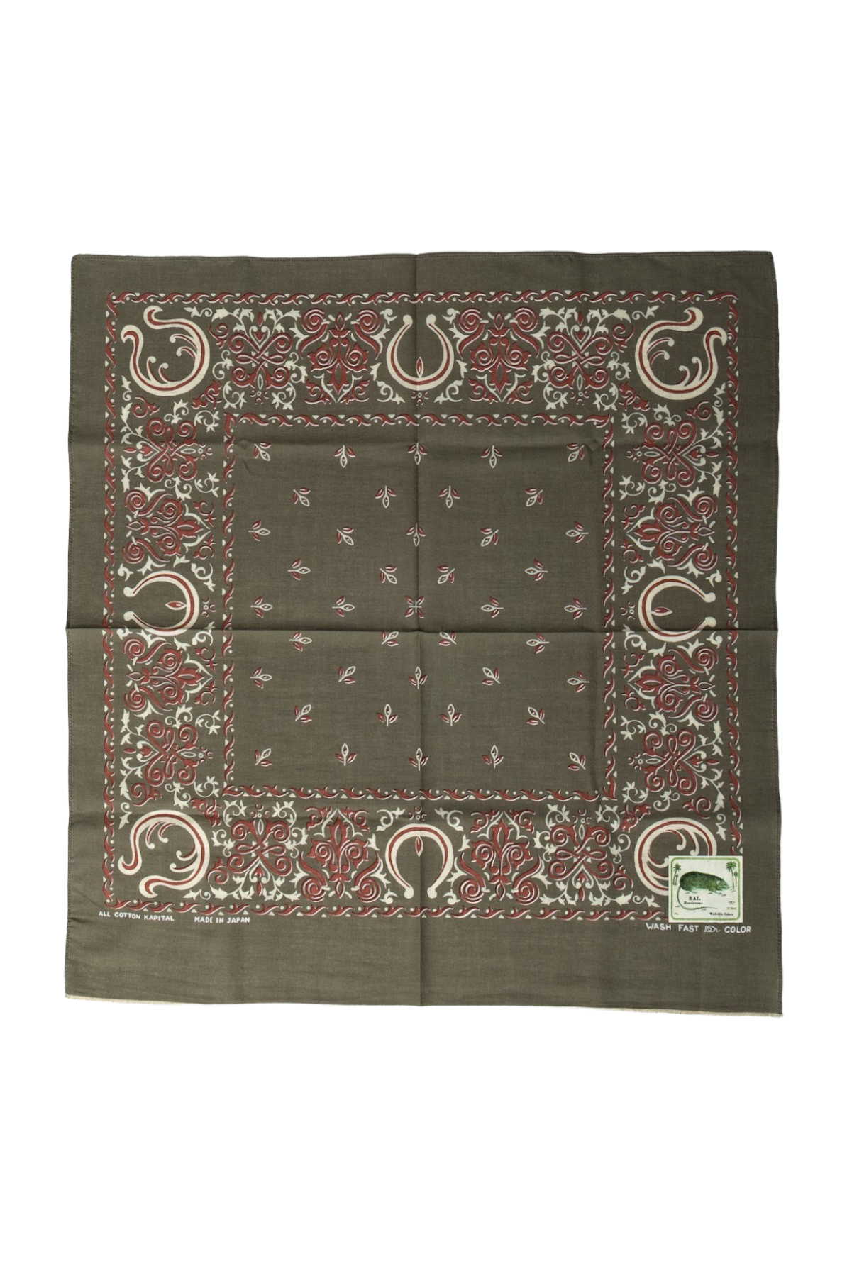Fastcolor Selvedge Bandanna (ANTLER NAJA)