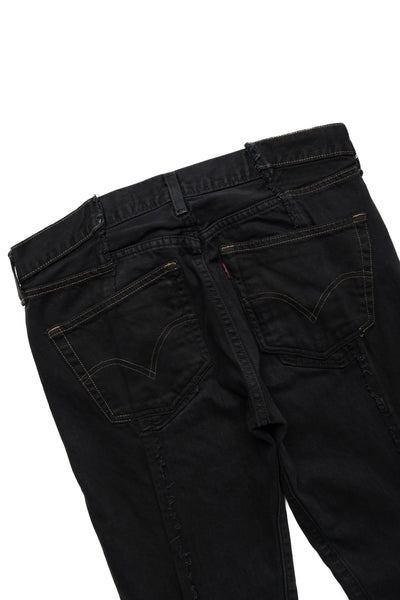 W Pocket Flare Jeans Black - M (1)