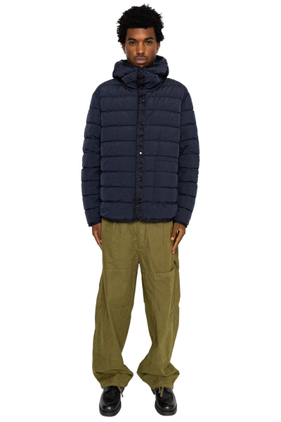 Long Jacket In Micro Kei - Total Eclipse
