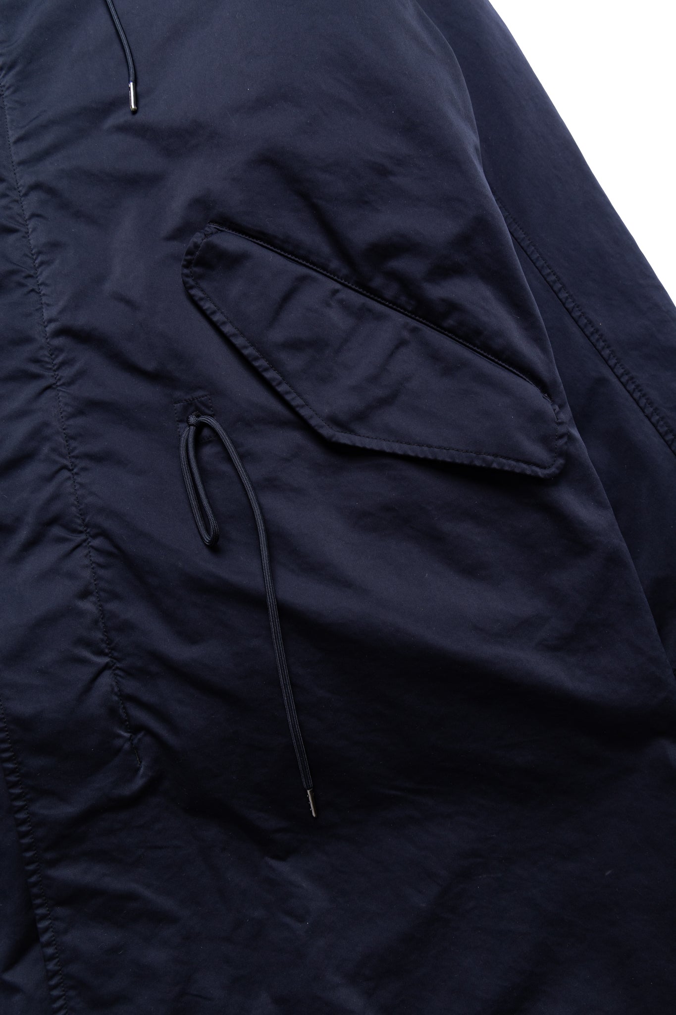 Long Jacket In Micro Kei - Total Eclipse