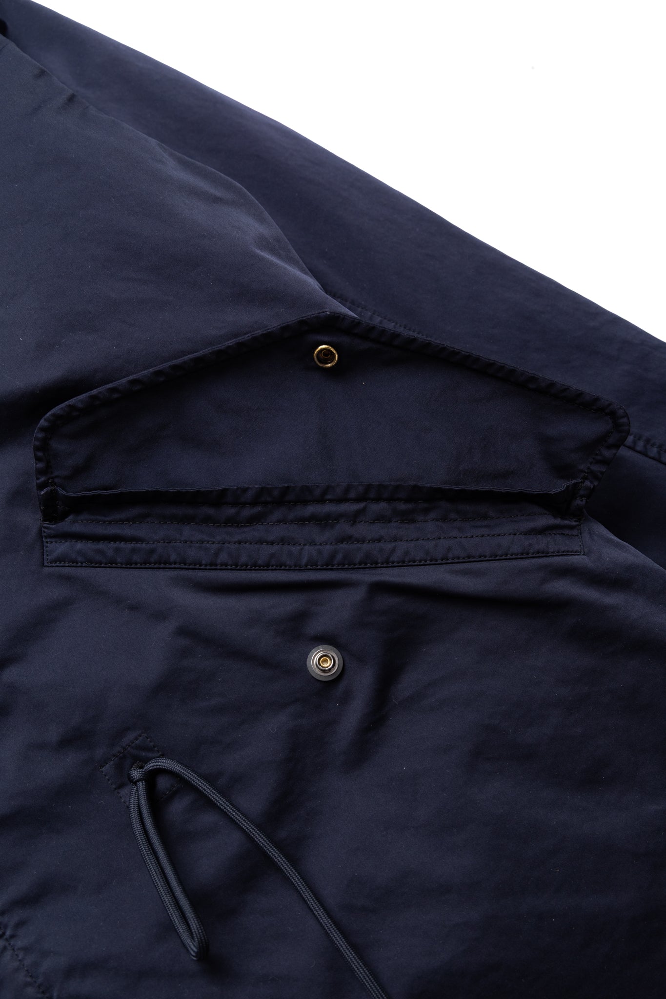 Long Jacket In Micro Kei - Total Eclipse