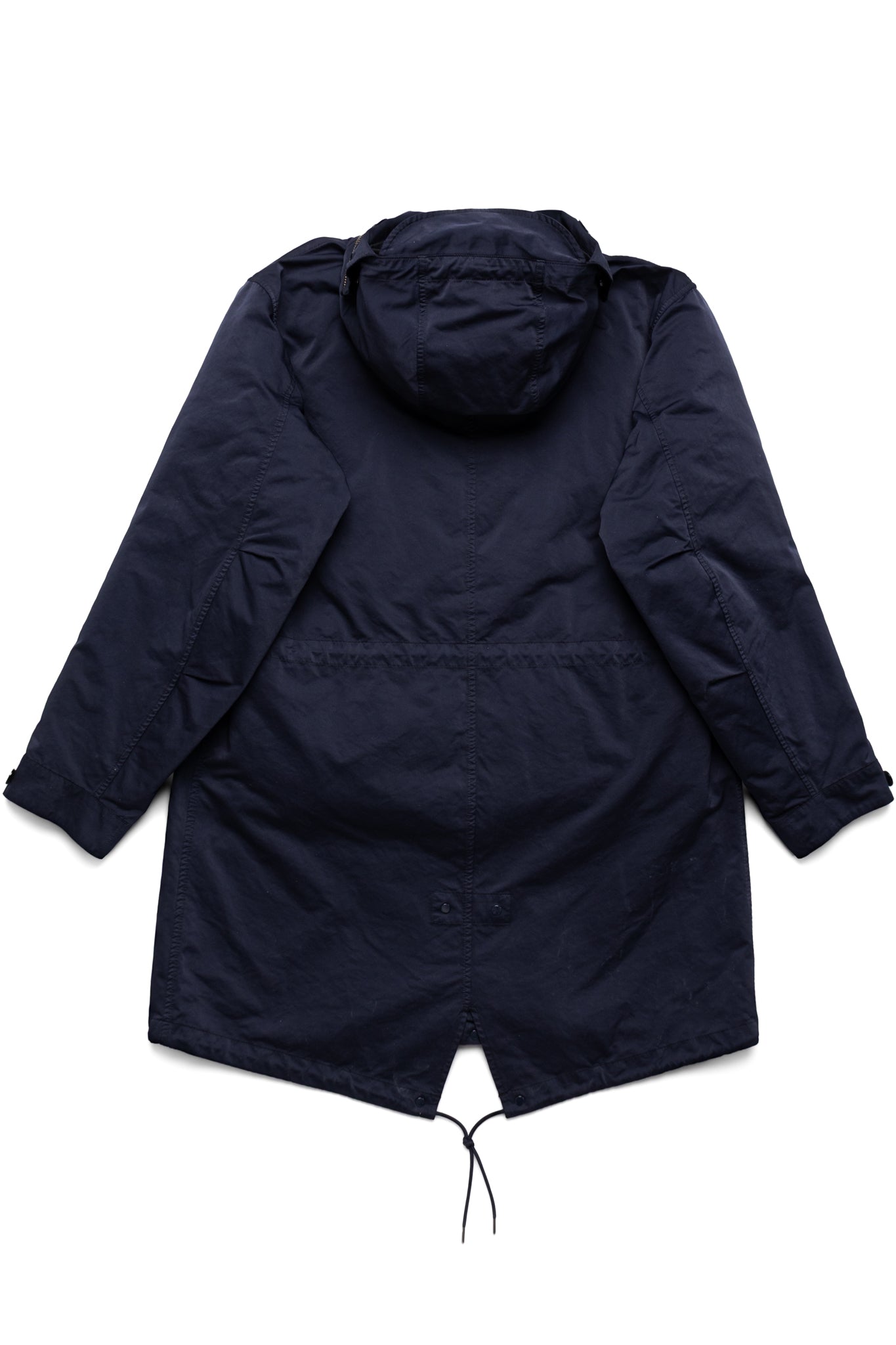 Long Jacket In Micro Kei - Total Eclipse