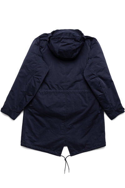 Long Jacket In Micro Kei - Total Eclipse