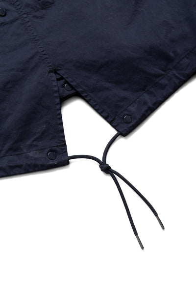 Long Jacket In Micro Kei - Total Eclipse