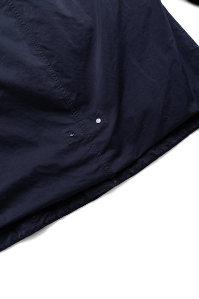 Long Jacket In Micro Kei - Total Eclipse