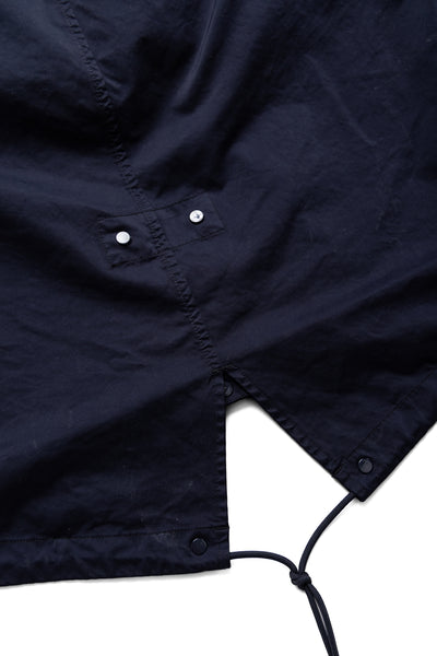 Long Jacket In Micro Kei - Total Eclipse