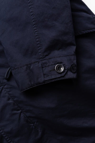 Long Jacket In Micro Kei - Total Eclipse