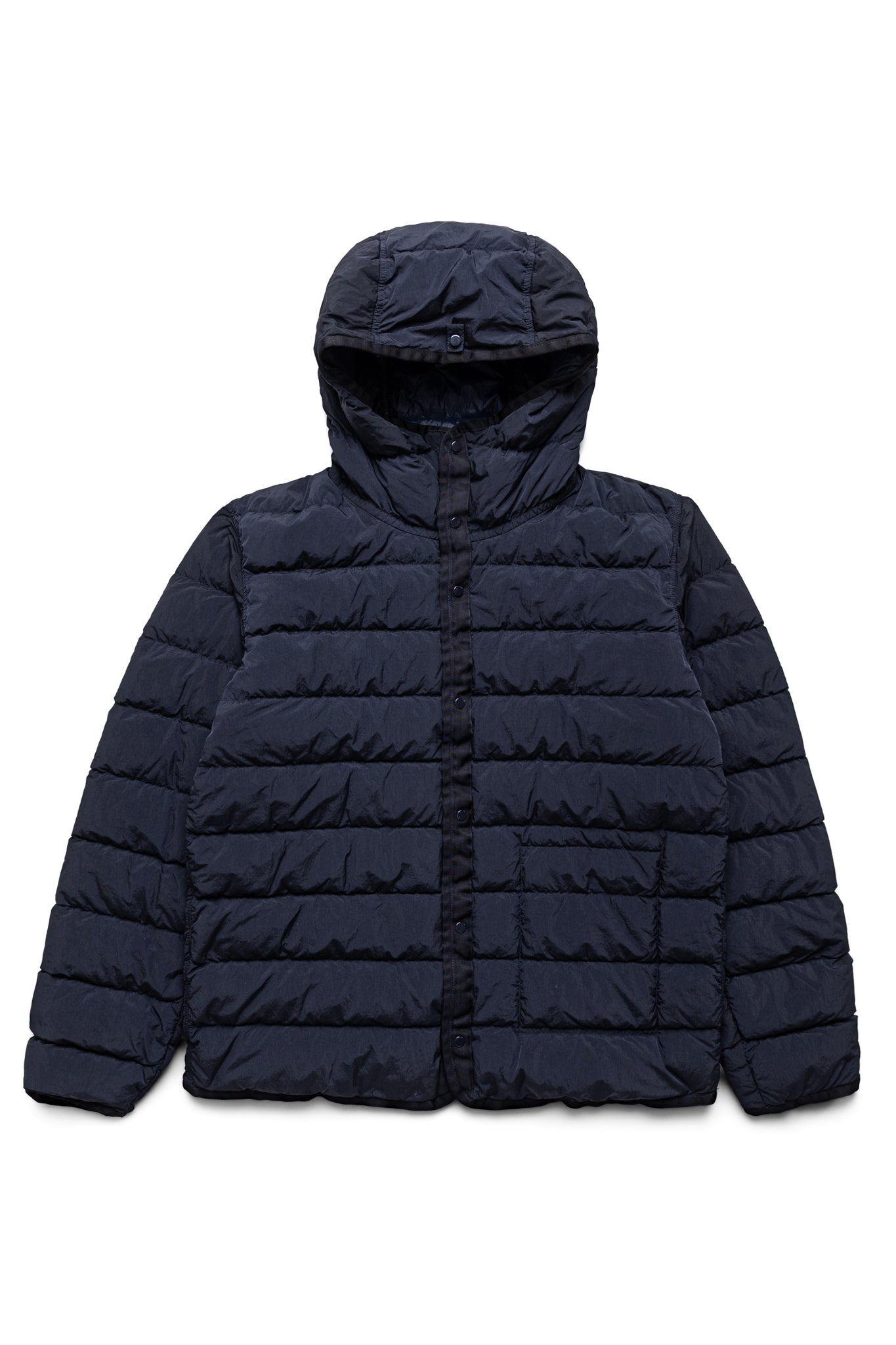 Long Jacket In Micro Kei - Total Eclipse