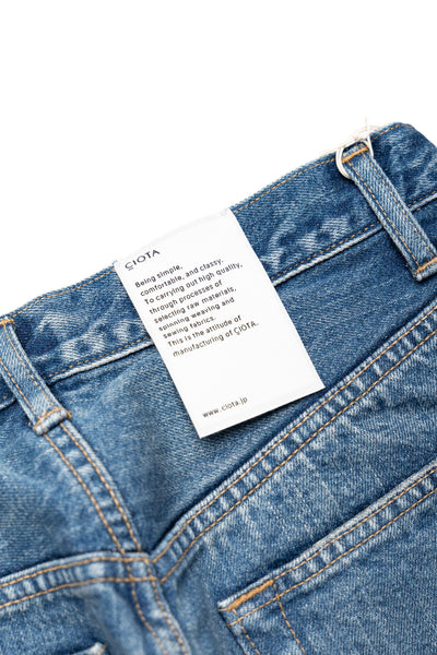 Baggy 5 Pocket Pants - Medium Dark Blue (Damage)