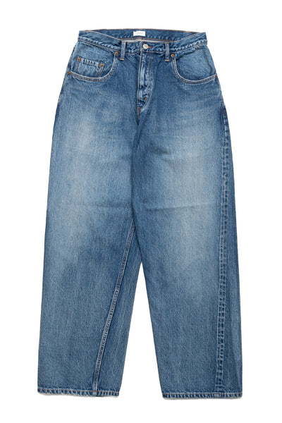 Baggy 5 Pocket Pants - Medium Dark Blue (Damage)