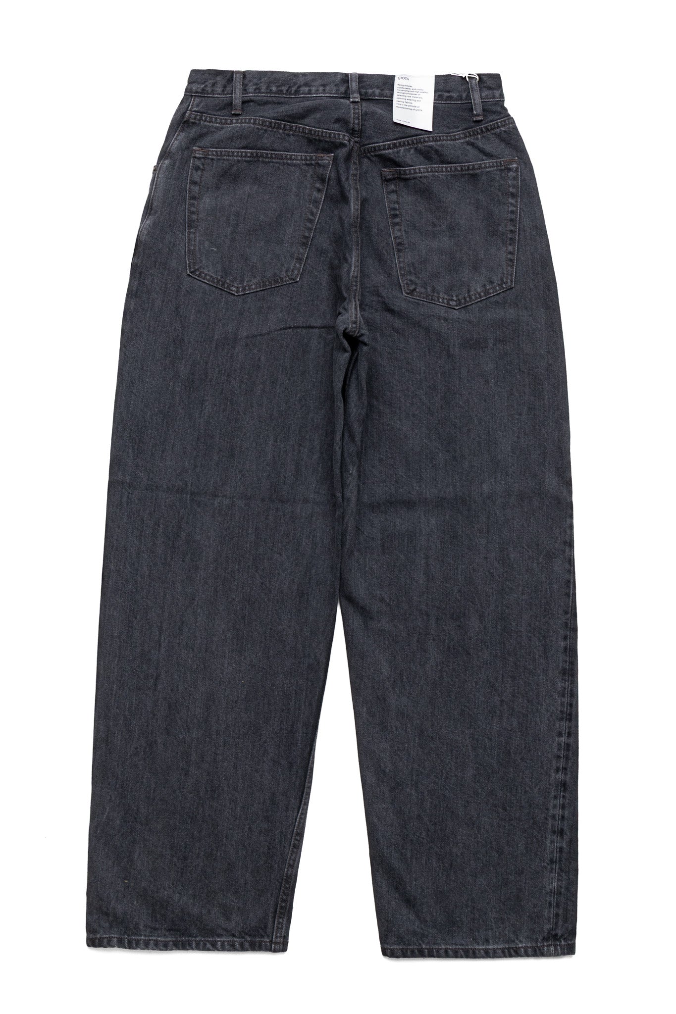 Baggy 5 Pocket Pants - Medium Black