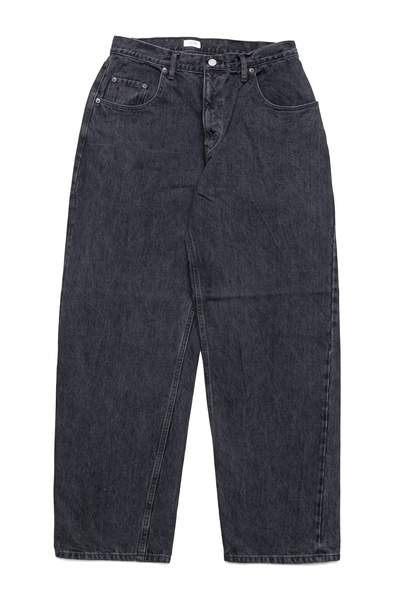 Baggy 5 Pocket Pants - Medium Black