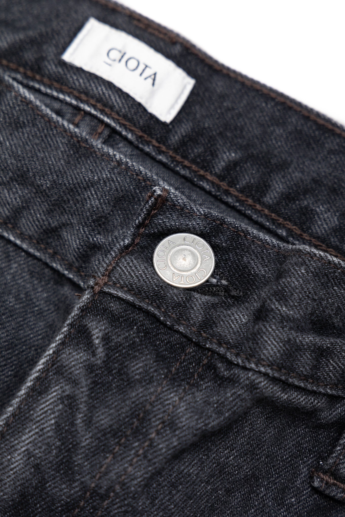 Baggy 5 Pocket Pants - Medium Black