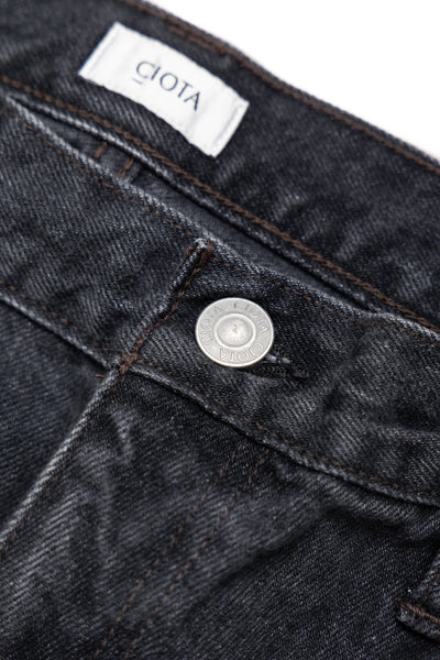 Baggy 5 Pocket Pants - Medium Black