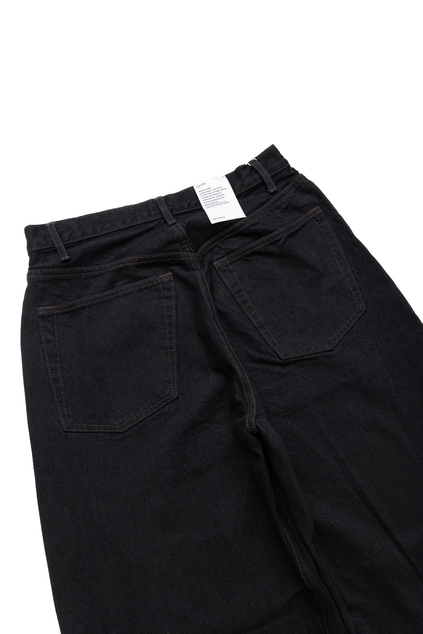 Baggy 5 Pocket Pants - Black