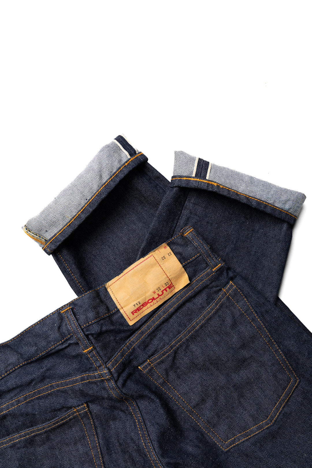 RESOLUTE　712　W32 L31 RESOLUTE】712 70s Straight Tapered Jeans – Blue Beach Denim