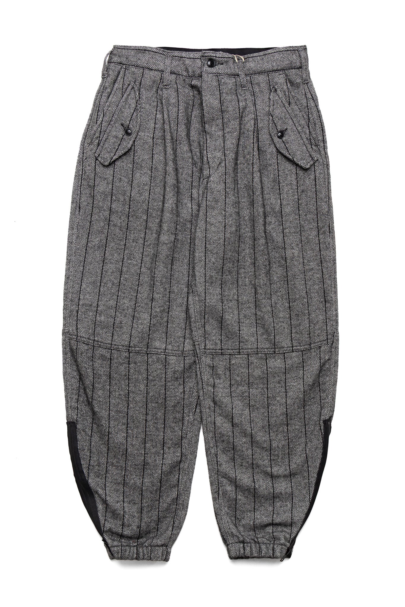 IAC Pant Wool Striped HB - Dk. Grey