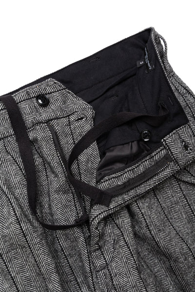 IAC Pant Wool Striped HB - Dk. Grey