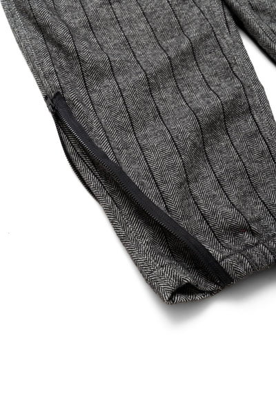 IAC Pant Wool Striped HB - Dk. Grey