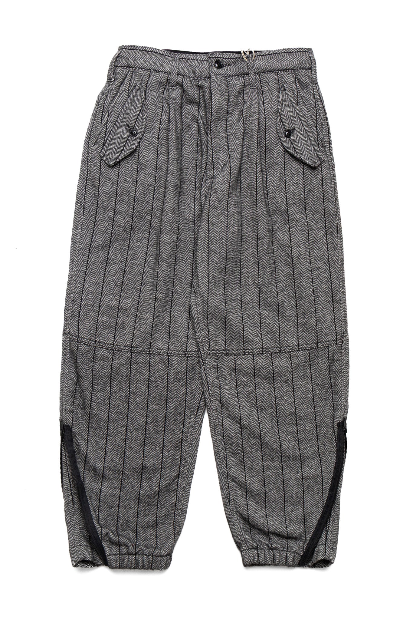 IAC Pant Wool Striped HB - Dk. Grey