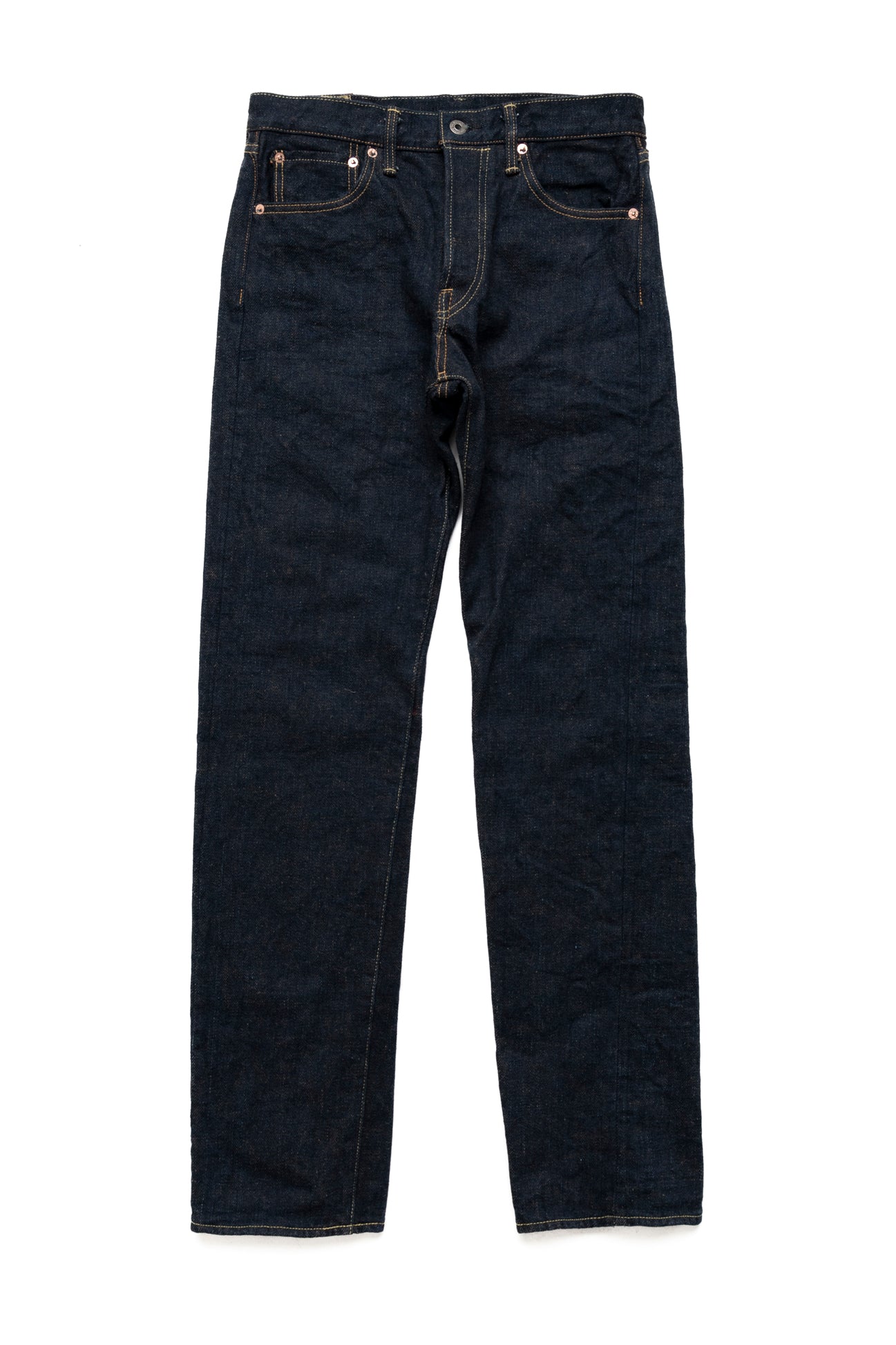 288ZR-KAKBR 20oz Secret Denim Kabukimimi Regular Straight - Kakishibu Color Weft