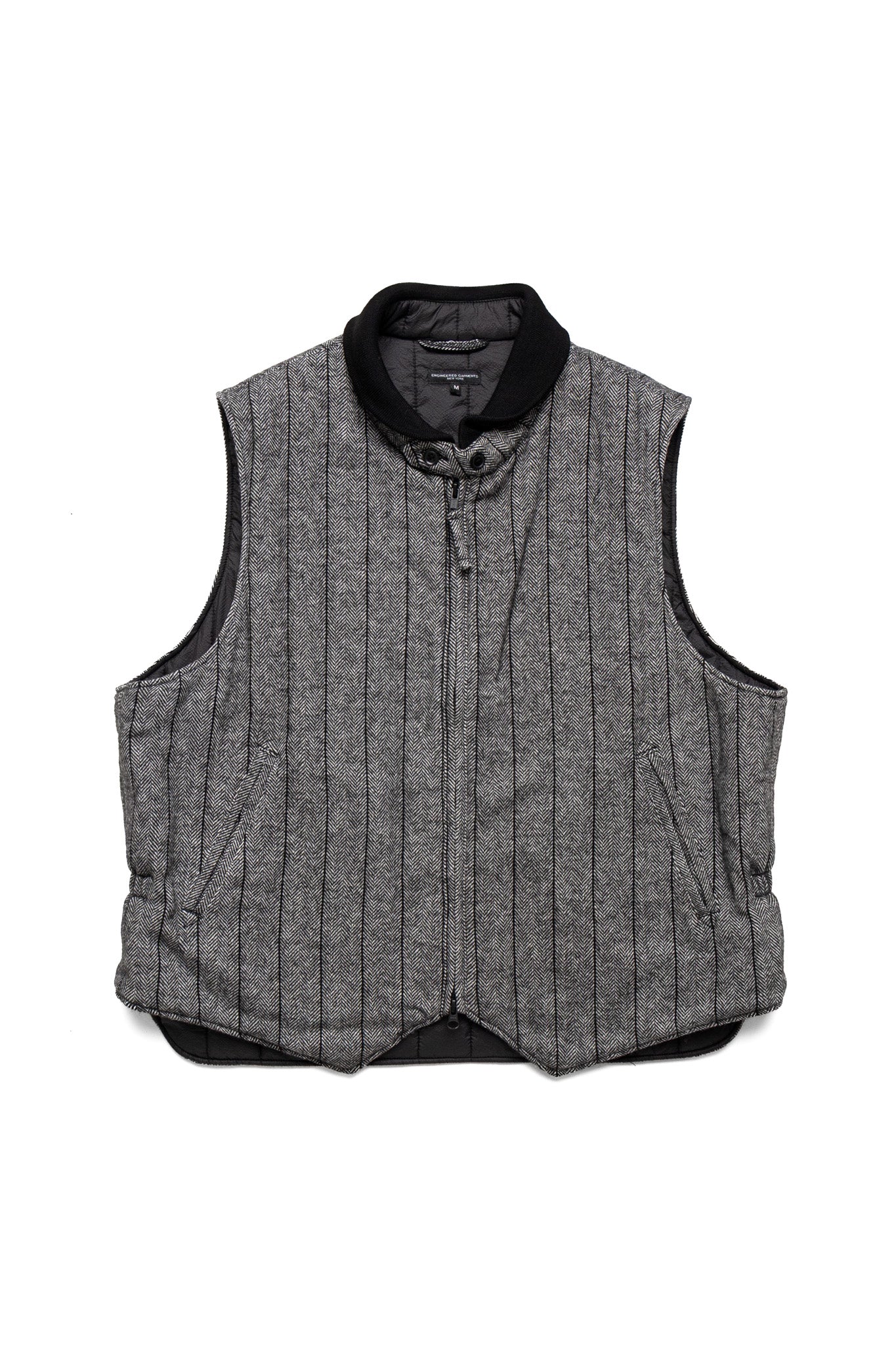 LL Vest Wool Striped HB - Dk. Grey