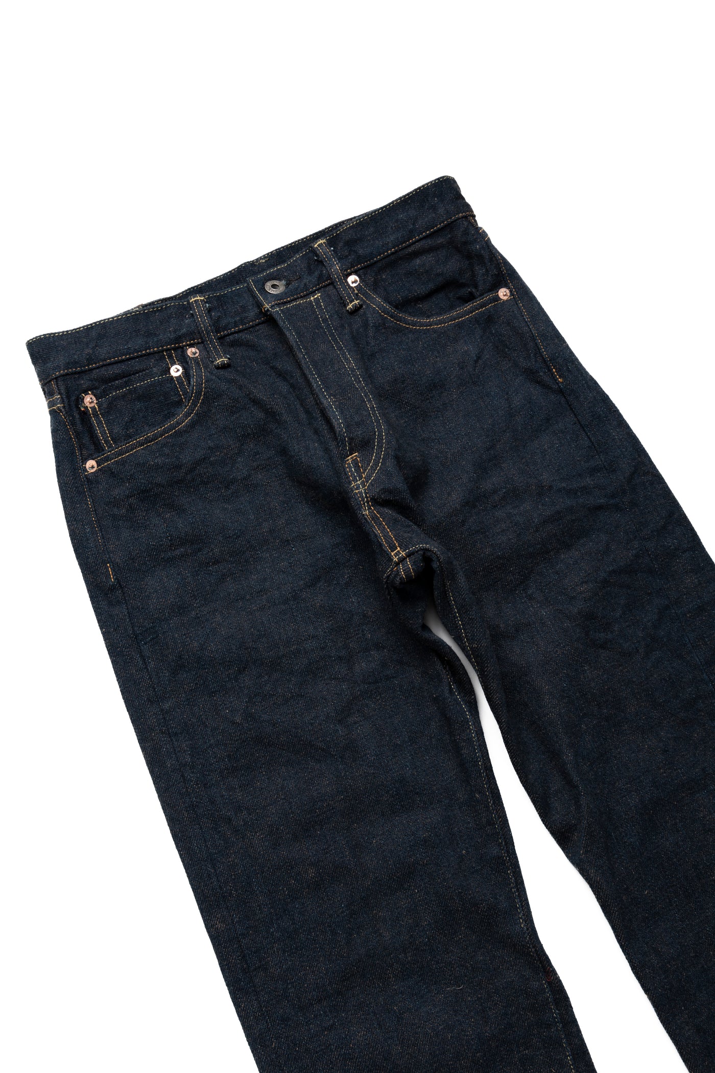 288ZR-KAKBR 20oz Secret Denim Kabukimimi Regular Straight - Kakishibu Color Weft