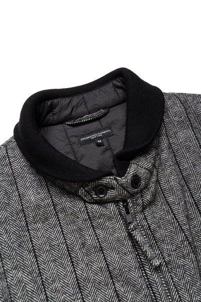 LL Vest Wool Striped HB - Dk. Grey