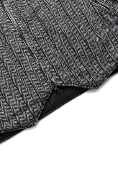 LL Vest Wool Striped HB - Dk. Grey