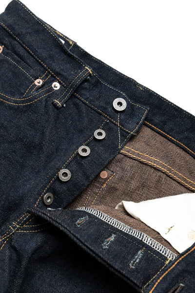 288ZR-KAKBR 20oz Secret Denim Kabukimimi Regular Straight - Kakishibu Color Weft
