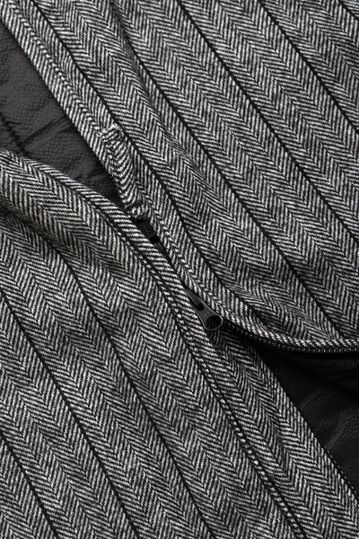 LL Vest Wool Striped HB - Dk. Grey