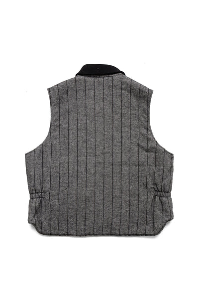 LL Vest Wool Striped HB - Dk. Grey