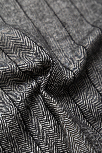 LL Vest Wool Striped HB - Dk. Grey