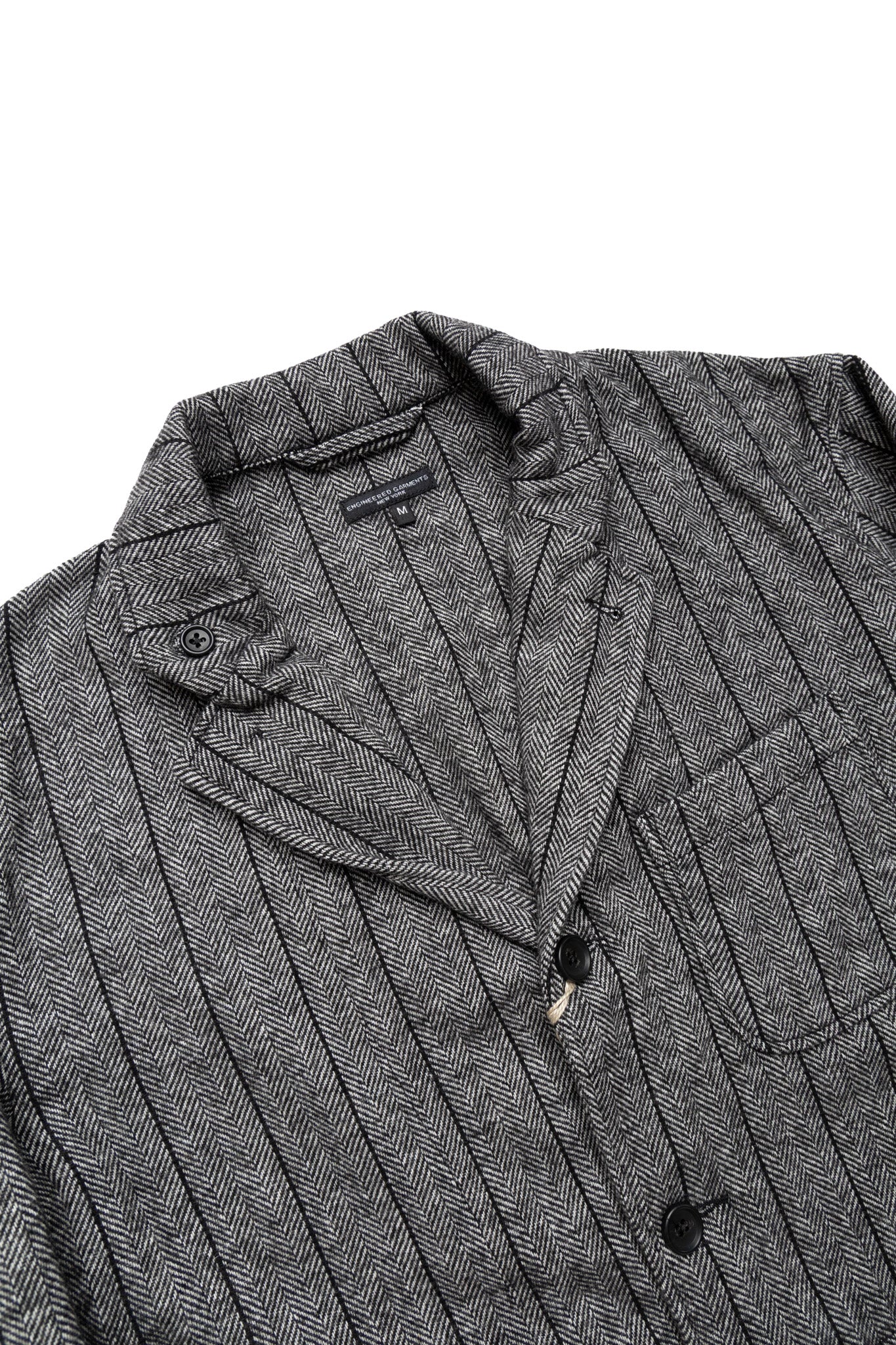 Loiter Jacket Wool Striped HB - Dk.Grey