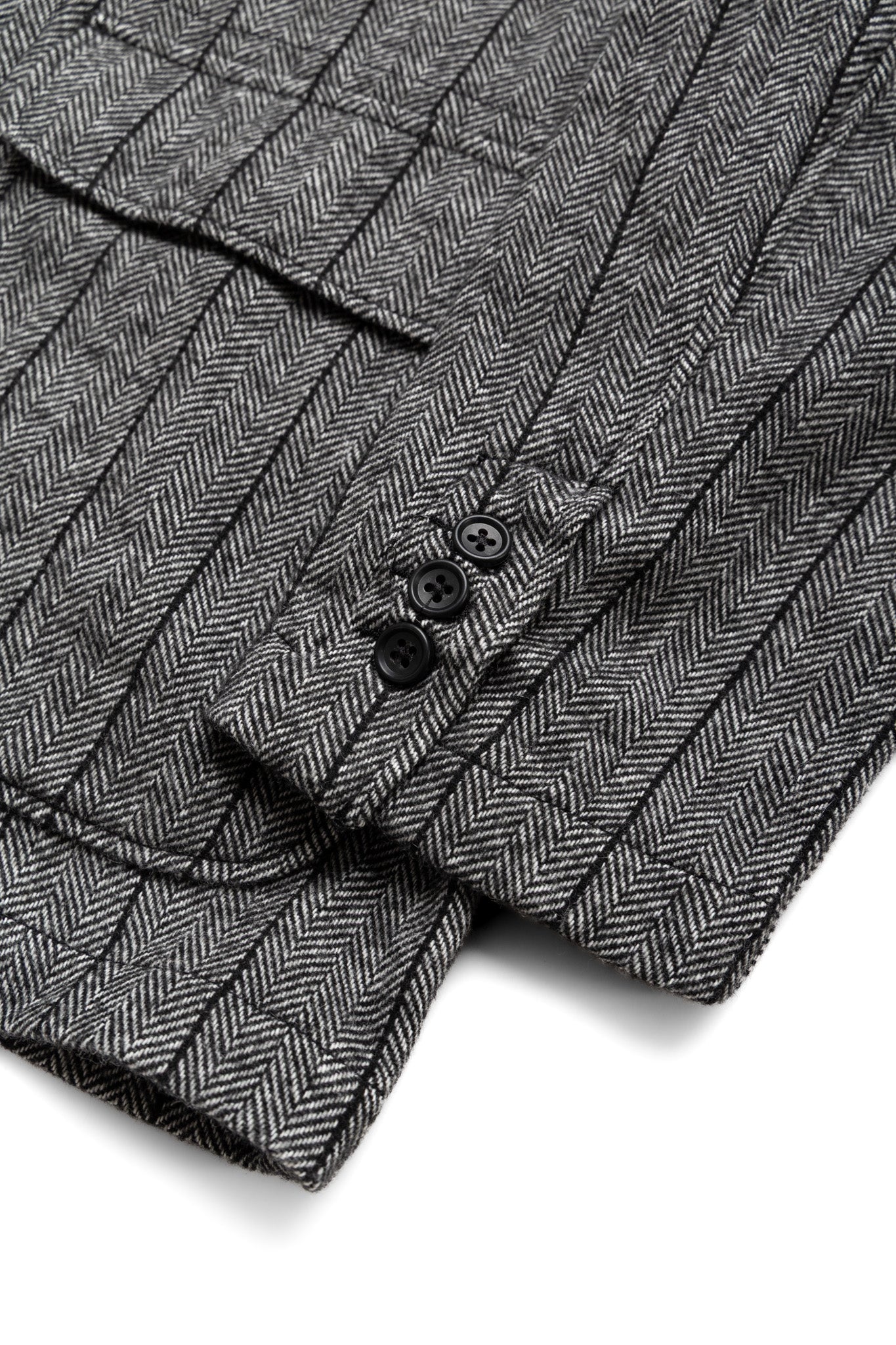 Loiter Jacket Wool Striped HB - Dk.Grey