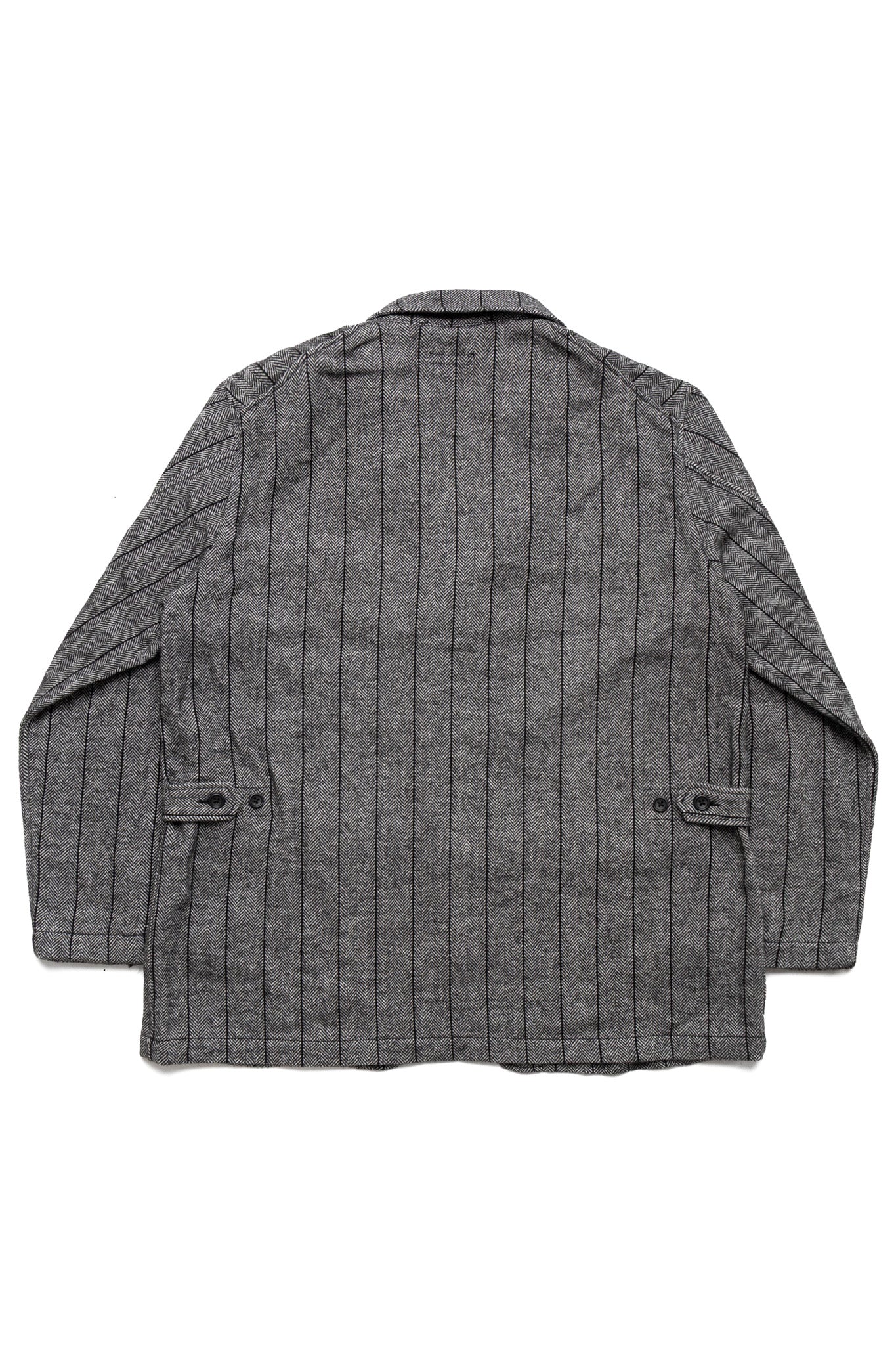 Loiter Jacket Wool Striped HB - Dk.Grey