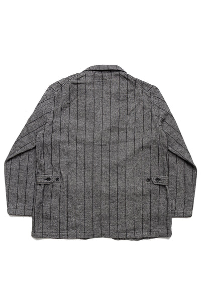 Loiter Jacket Wool Striped HB - Dk.Grey