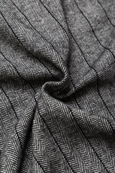 Loiter Jacket Wool Striped HB - Dk.Grey