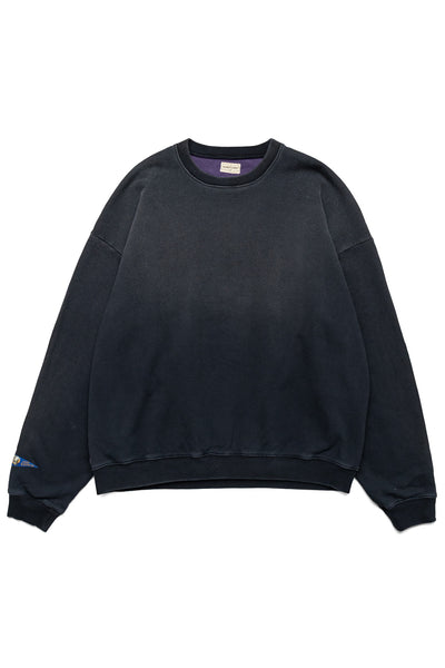 Fleece Knit 2TONES Remake BIG SWT (BONE) - Black x Purple