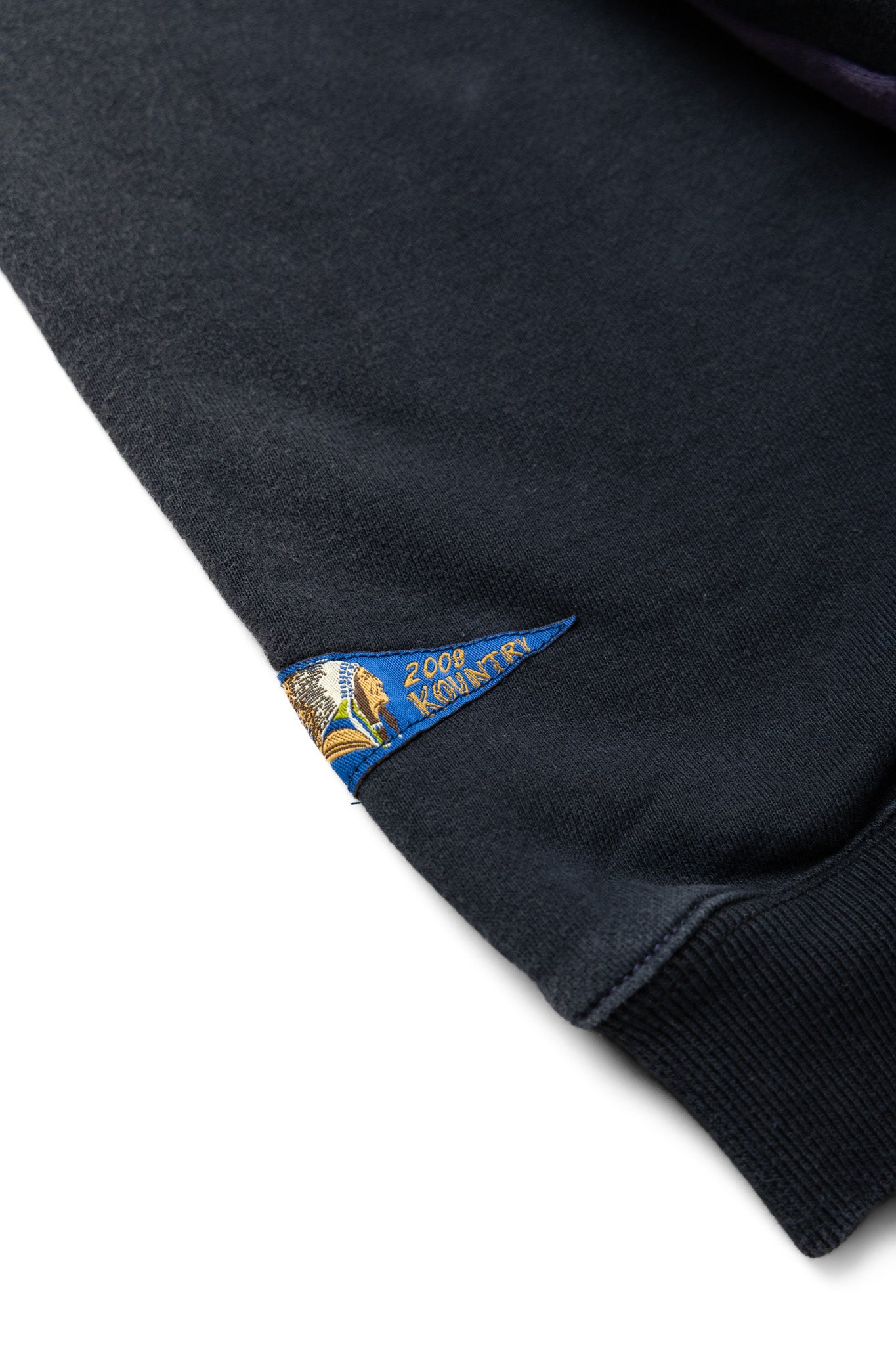 Fleece Knit 2TONES Remake BIG SWT (BONE) - Black x Purple