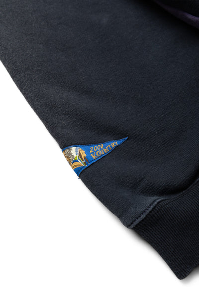 Fleece Knit 2TONES Remake BIG SWT (BONE) - Black x Purple